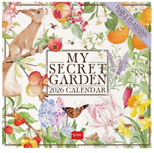 2026 WALL CALENDAR - MY SECRET GARDEN
