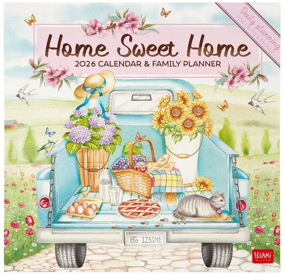 2026 WALL CALENDAR - HOME SWEET HOME