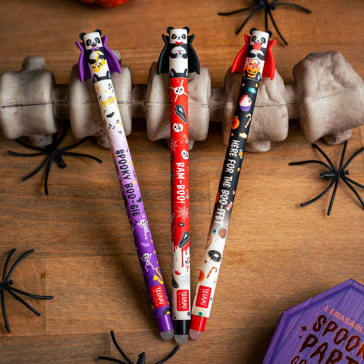 Legami Set of 3 Erasable Halloween Gel Pens