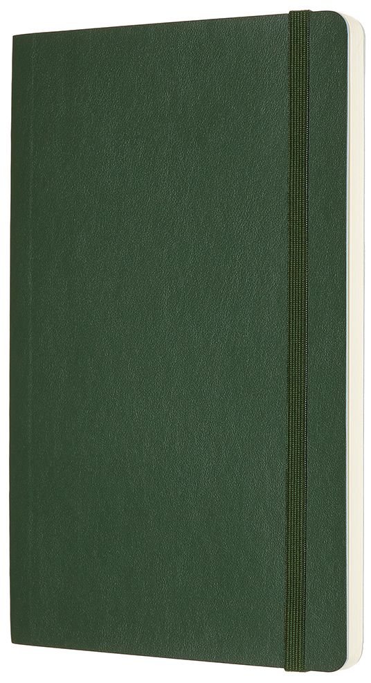 Moleskine Classic Notebook, Large, Dotted, Myrtle Green, Soft Cover (5 x 8.25)