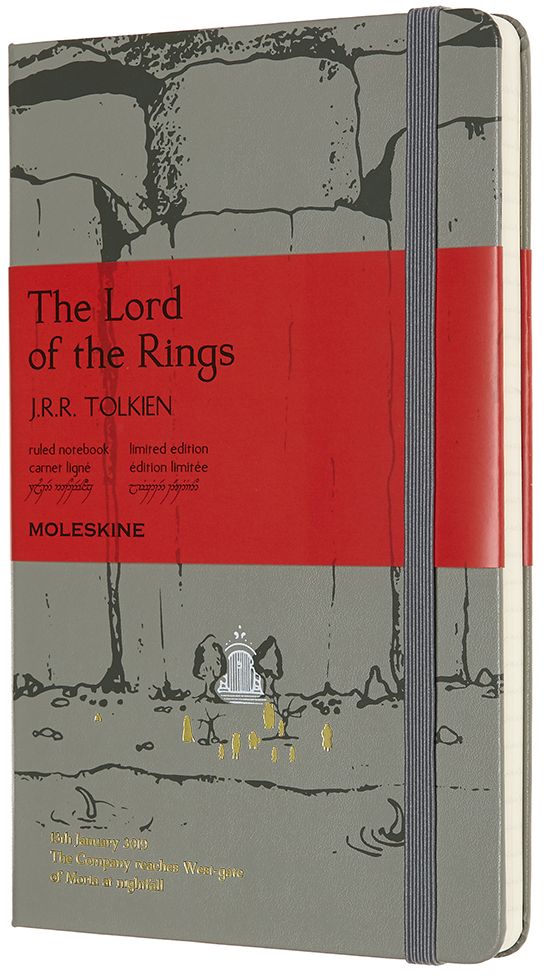 Moleskine Limited Edition Notebook Lord Of The Rings, Large, Ruled, Moria (5 x 8.25)