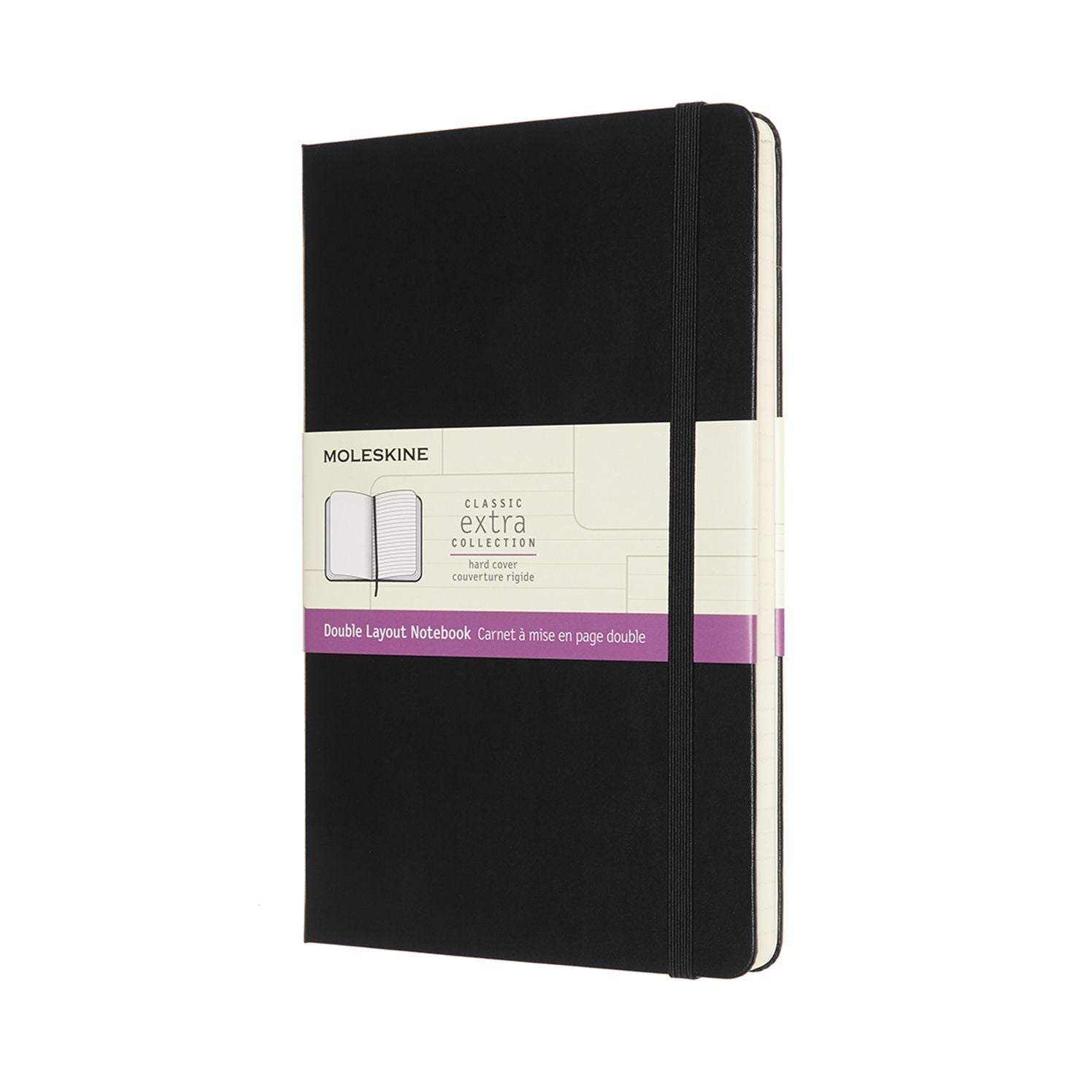 Moleskine Classic Notebook, Ruled-Plain, Black, Large, Hard Cover (5 x 8.25)