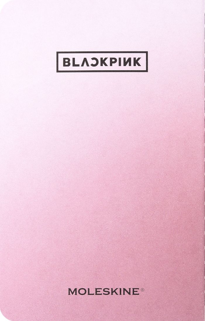 Moleskine x BLACKPINK Limited Edition Cahier Journals, Pocket (3.5" x 5.5") Plain/Blank, Black & Pink, 64 Pages (Set of 4)