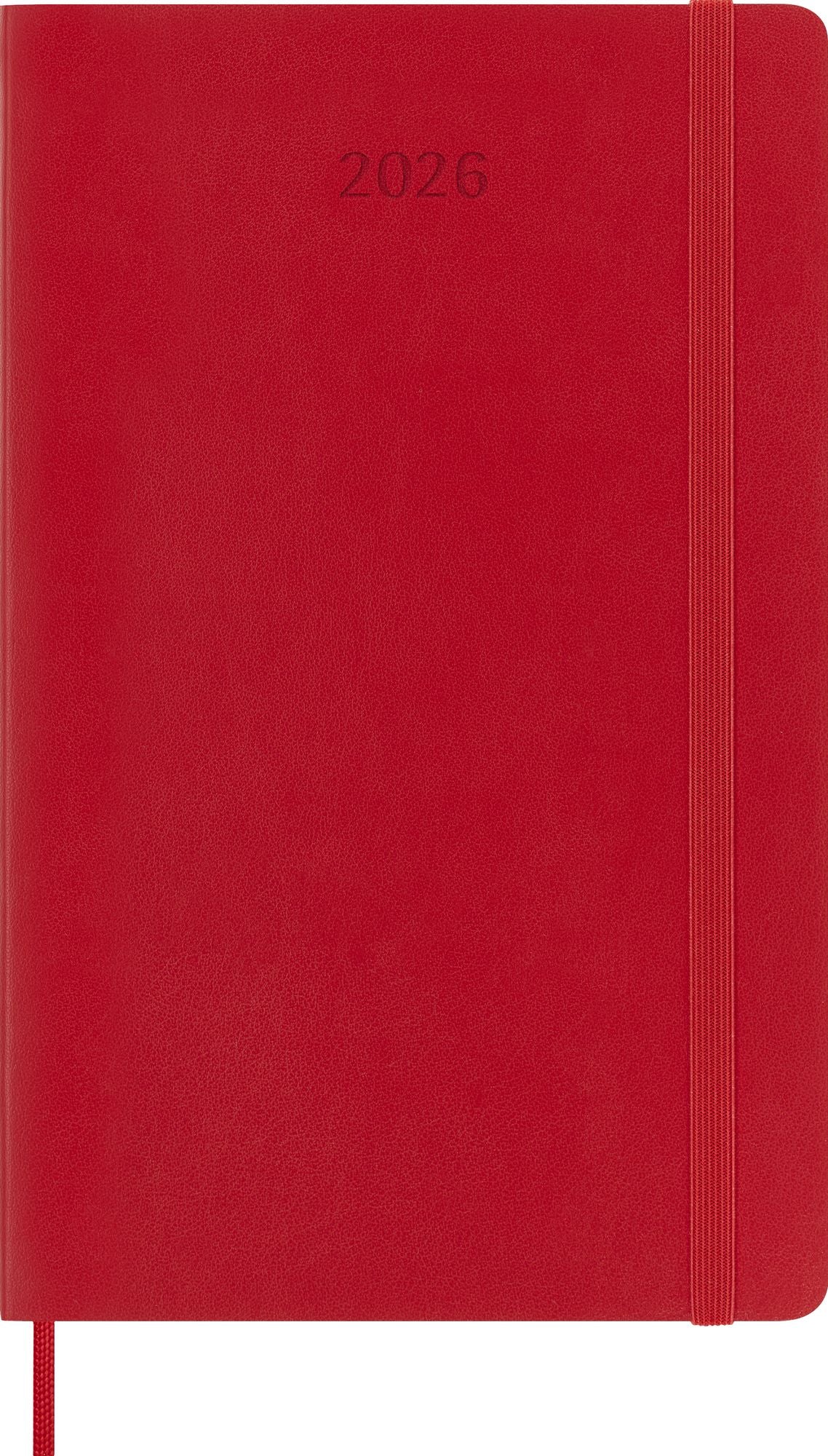 2026 Moleskine Classic Scarlet Red 12 Month Weekly Soft Cover Large Planner