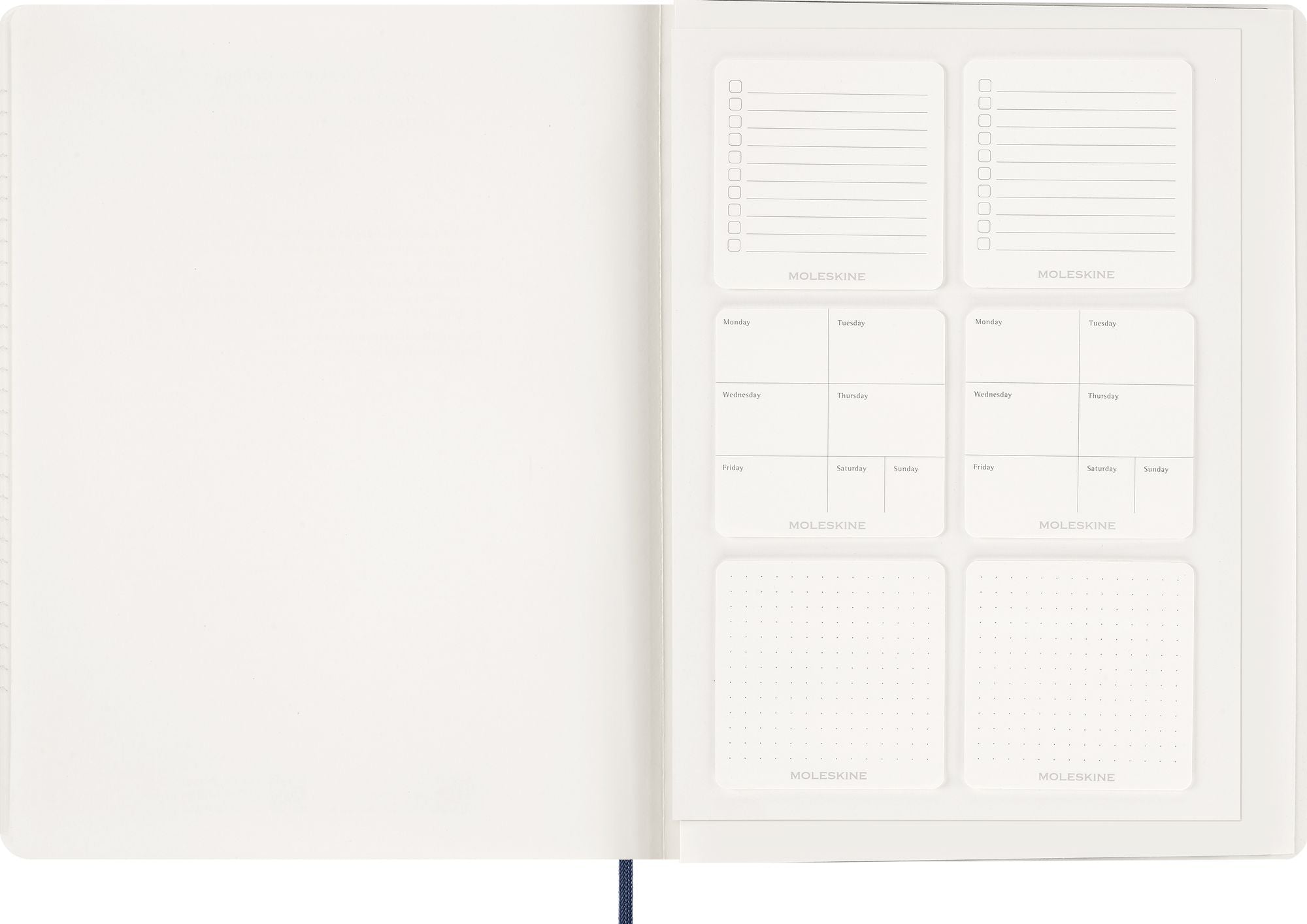 2026 Moleskine Sapphire Blue 15-Month XXL Essential Soft Cover Weekly Vertical Planner