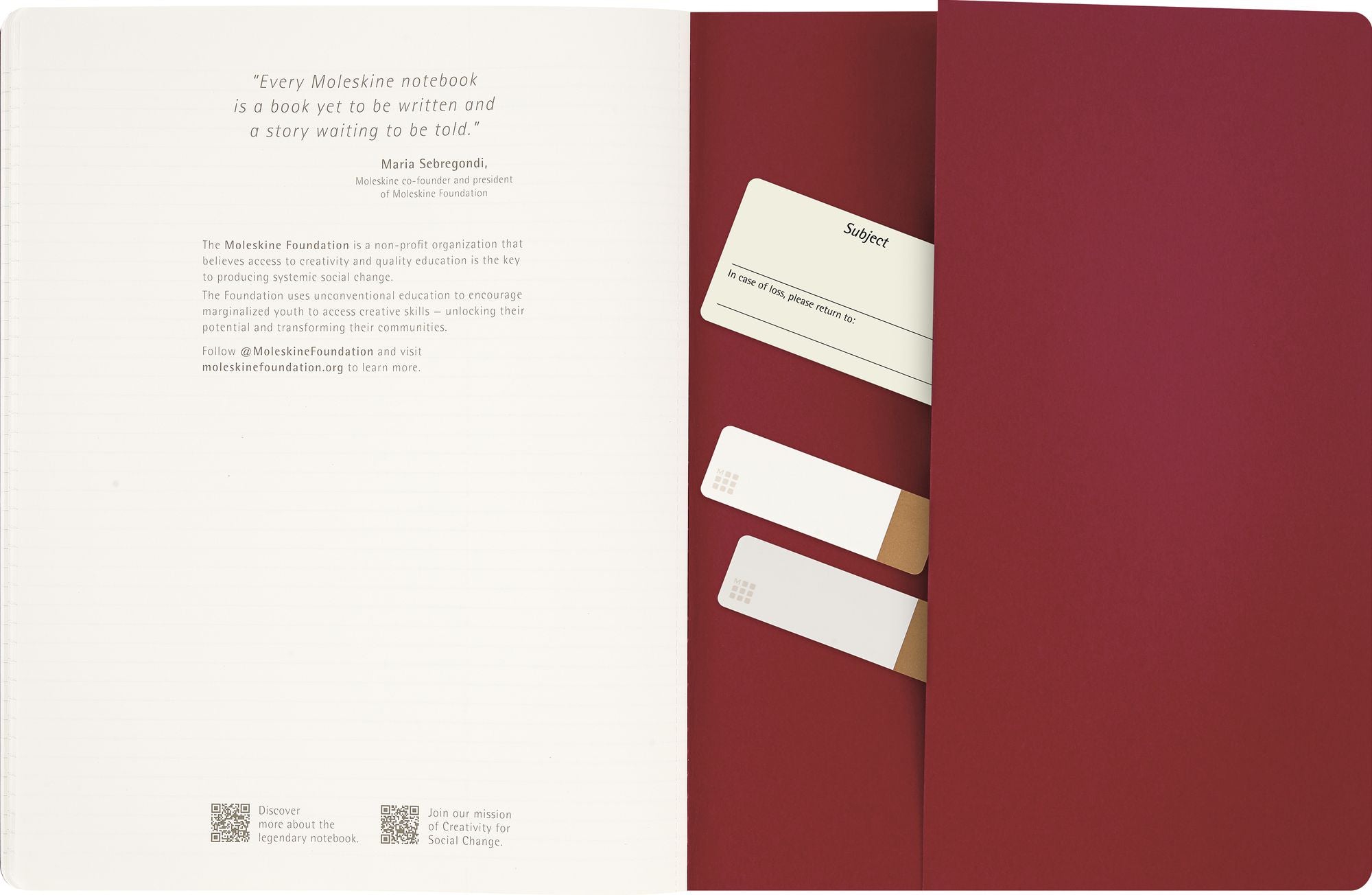 Moleskine Student Cahier Journal, Soft Cover, Ruled, XXL (8.5" x 11"), Cranberry Red