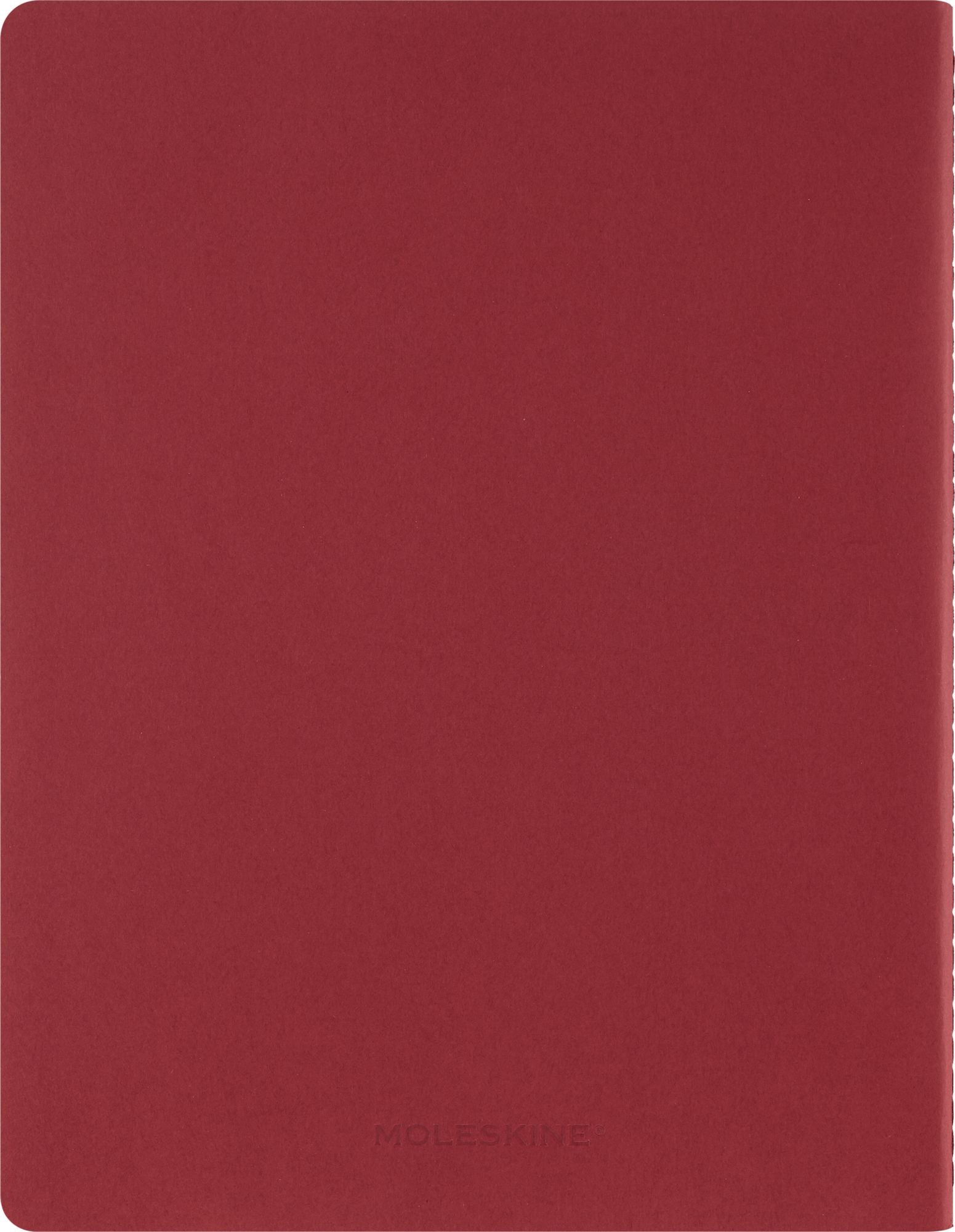Moleskine Student Cahier Journal, Soft Cover, Ruled, XXL (8.5" x 11"), Cranberry Red