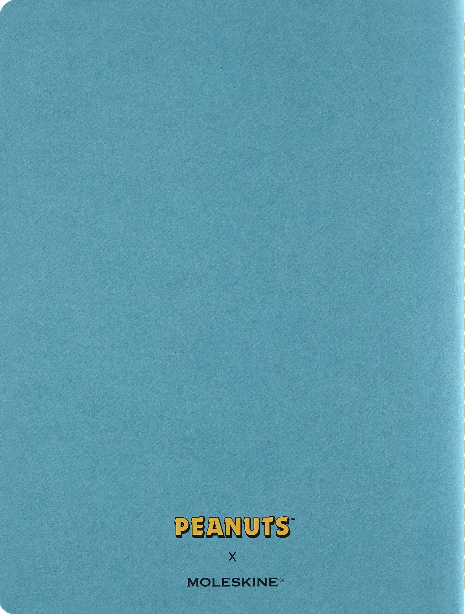 Moleskine Limited Edition Peanuts Cahier Journal, Soft Cover, XL (7.5" x 9.75"), Ruled, Brisk Blue