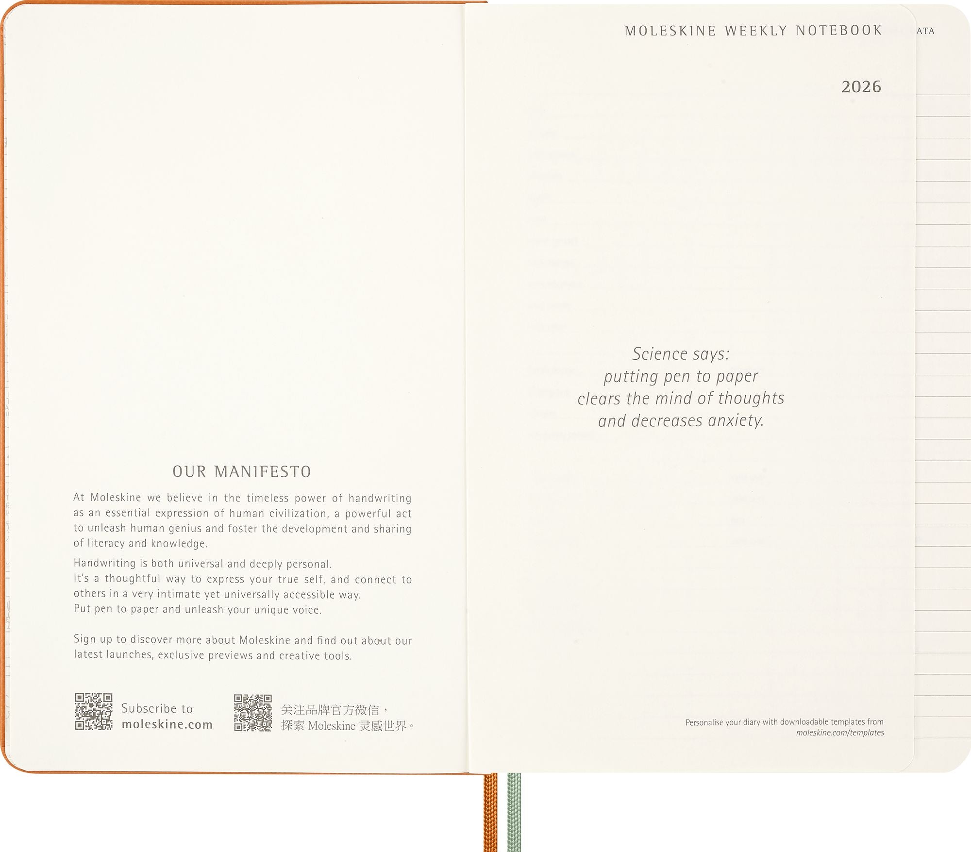 2026 Moleskine Limited Edition Peanuts 'Snoopy' 12 Month Weekly Planner, Hard Cover, Large (5" x 8.25"), Cadmium Orange, 208 pages