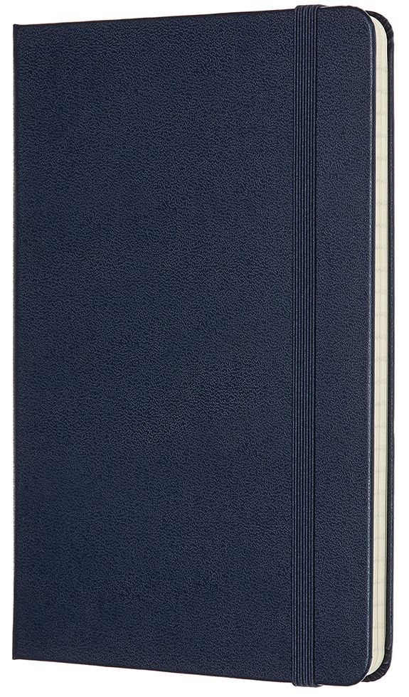 Moleskine Notebook, Medium, Ruled, Sapphire Blue, Hard Cover (4.5 x 7)