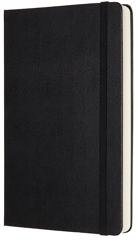 Moleskine Notebook, Expanded Large, Plain, Black, Hard Cover (5 x 8.25)