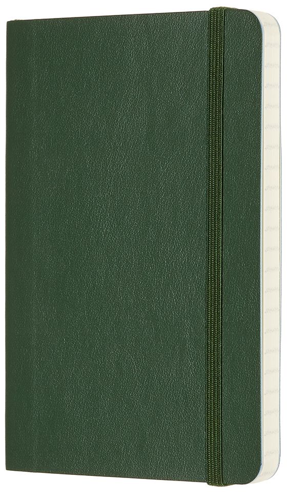 Moleskine Classic Notebook, Pocket, Ruled, Myrtle Green, Soft Cover (3.5 x 5.5)
