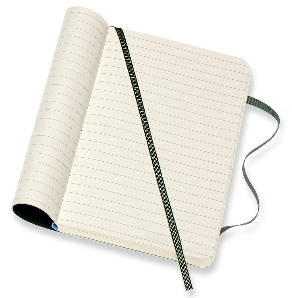 Moleskine Classic Notebook, Pocket, Ruled, Myrtle Green, Soft Cover (3.5 x 5.5)