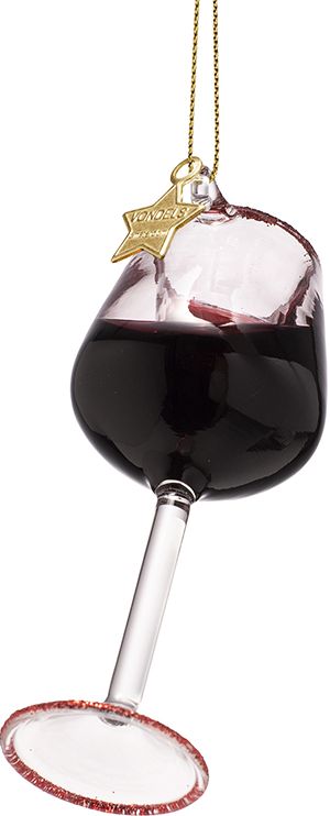 Glass Ornament, Red Wine Glass