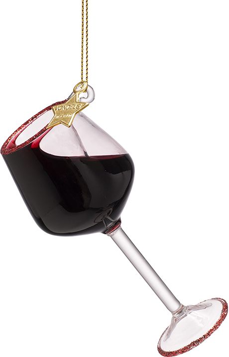 Glass Ornament, Red Wine Glass