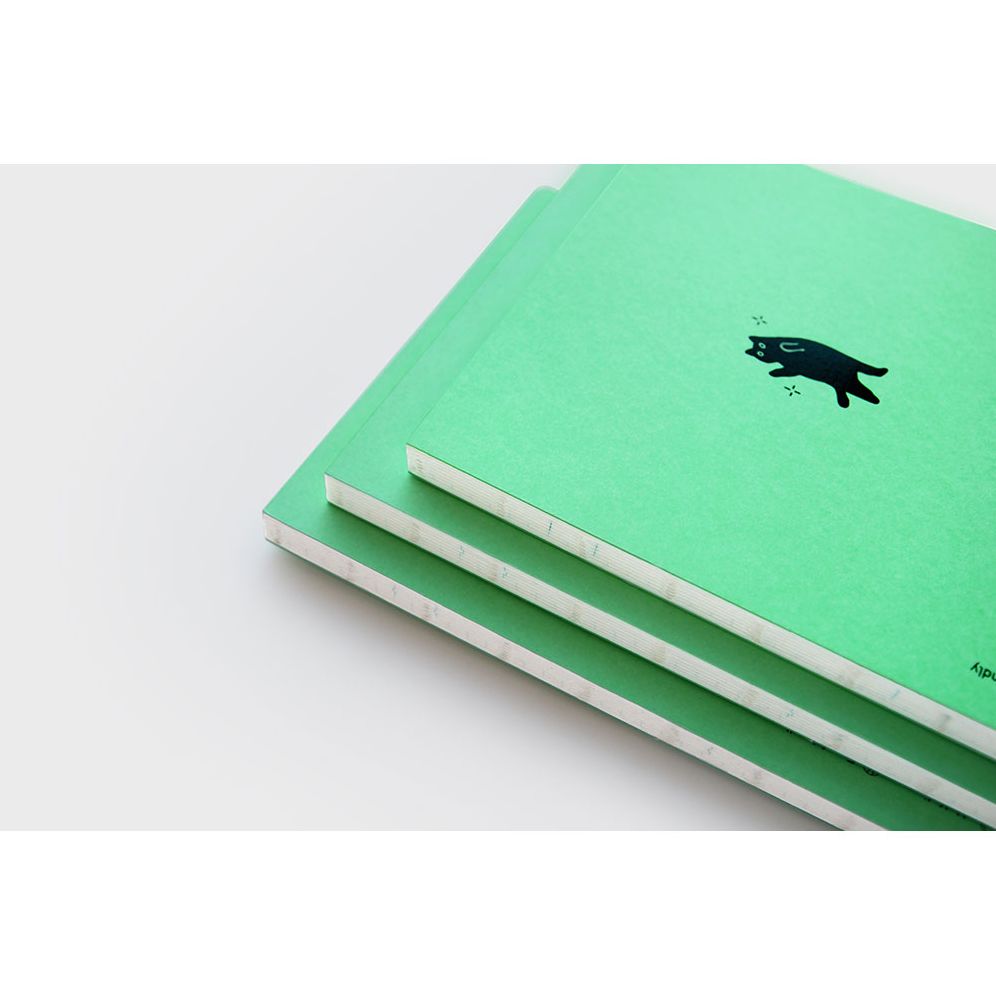 Dancing Black Cat Lined Journal