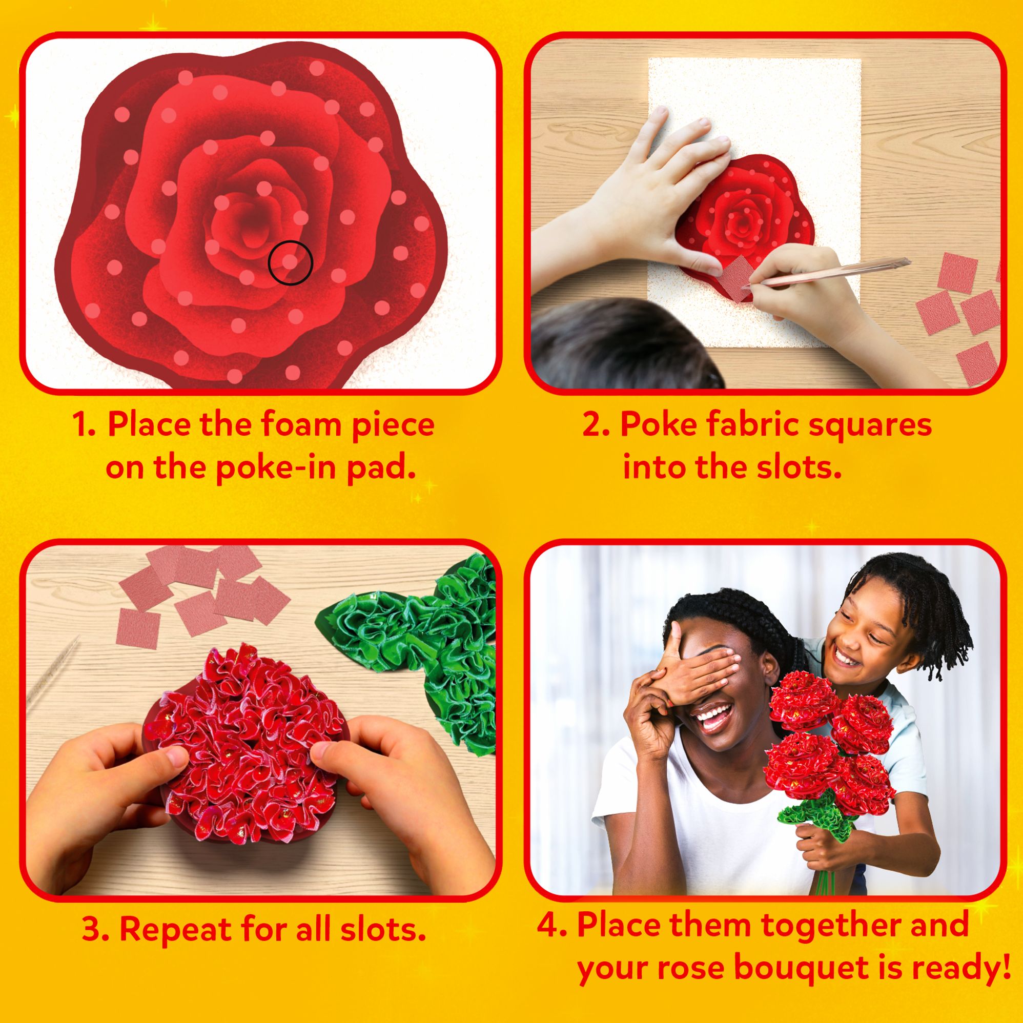 Poke in Art Rose Bouquet