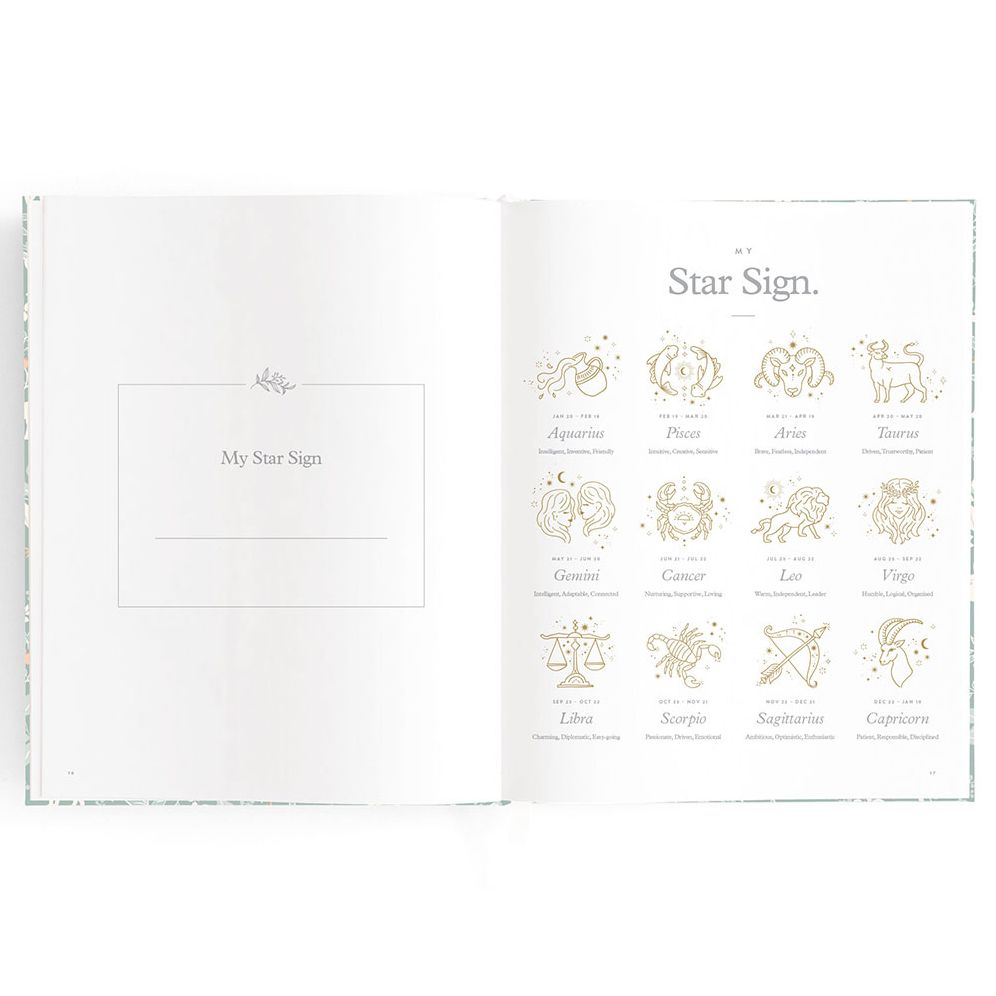 Baby Book Forest Friends Sage