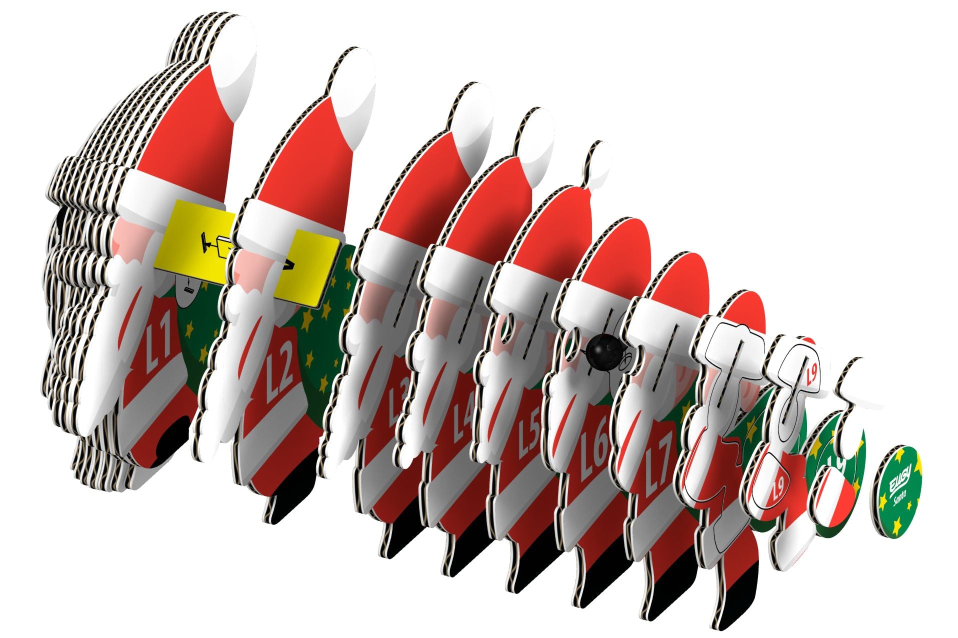 EUGY Santa 3D Puzzle