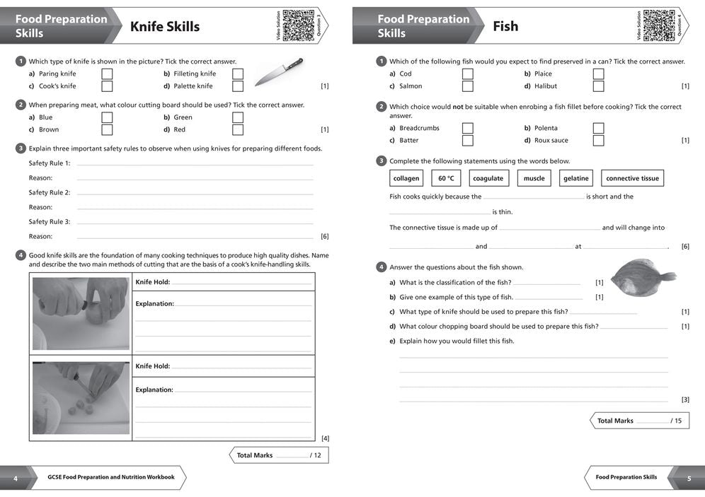 AQA GCSE 9-1 Food Preparation & Nutrition Workbook: Ideal for home learning, 2023 and 2024 exams