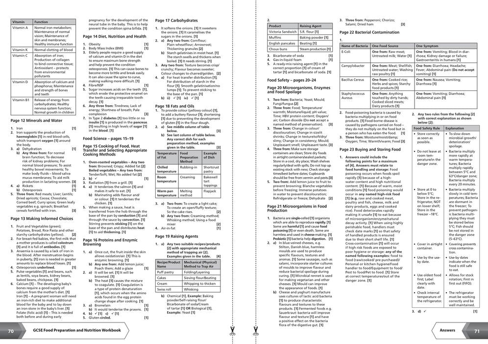 AQA GCSE 9-1 Food Preparation & Nutrition Workbook: Ideal for home learning, 2023 and 2024 exams