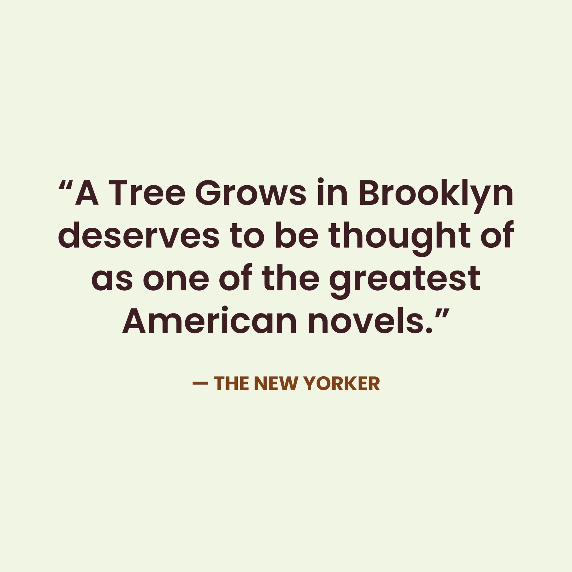 A Tree Grows in Brooklyn