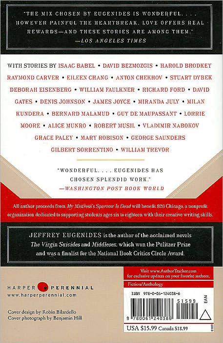 My Mistress's Sparrow Is Dead: Great Love Stories, from Chekhov to Munro