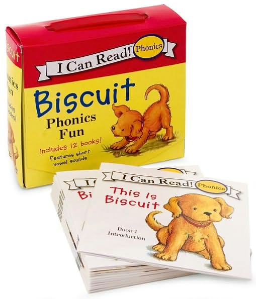 Biscuit 12-Book Phonics Fun!: A Box of 12 Mini-Books Featuring Short and Long Vowel Sounds