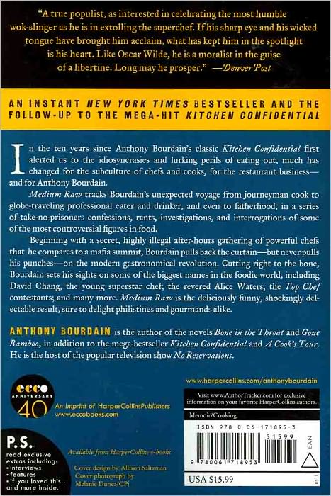 Medium Raw: A Bloody Valentine to the World of Food and the People Who Cook