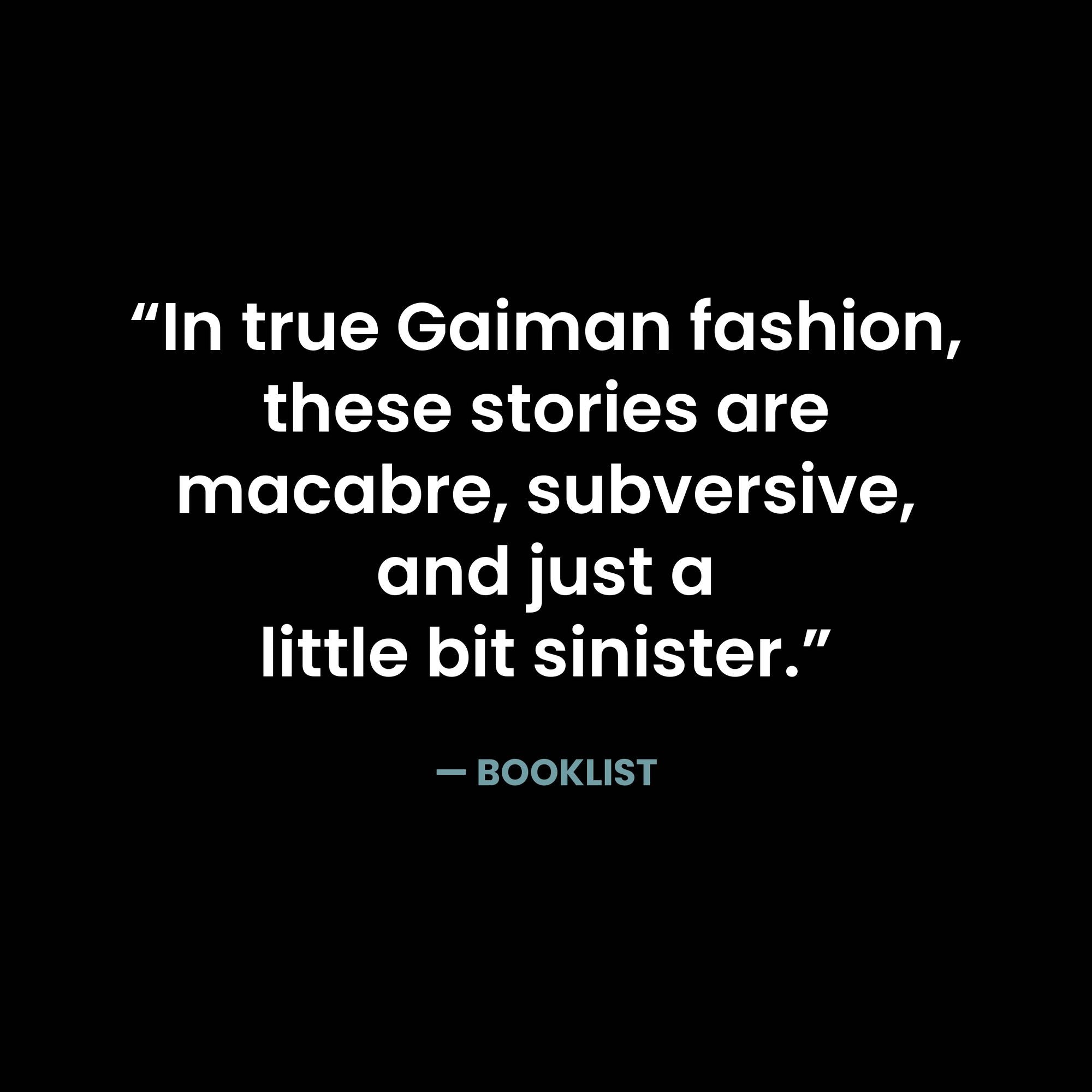 Unnatural Creatures: Stories Selected by Neil Gaiman