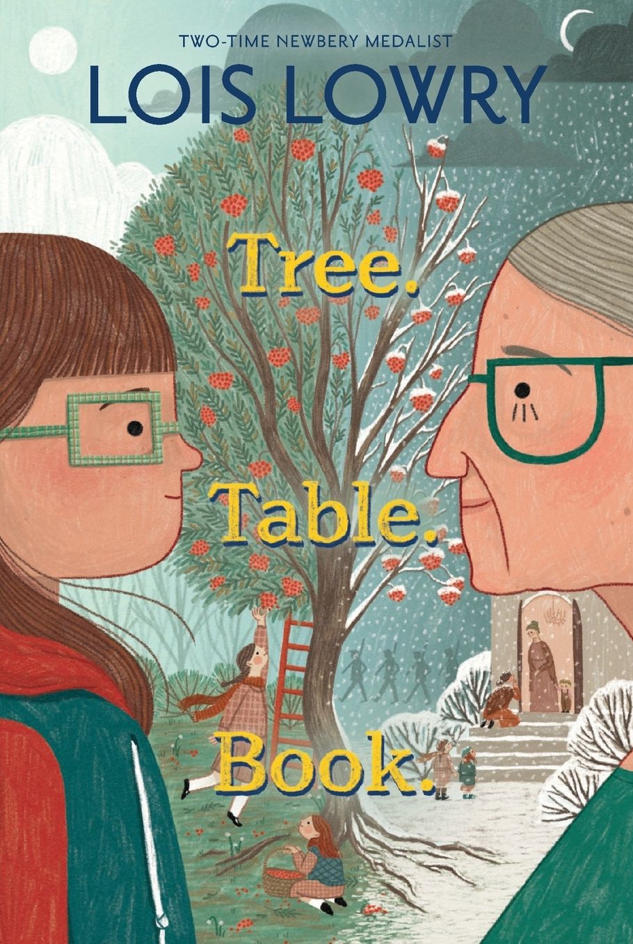 Tree. Table. Book.