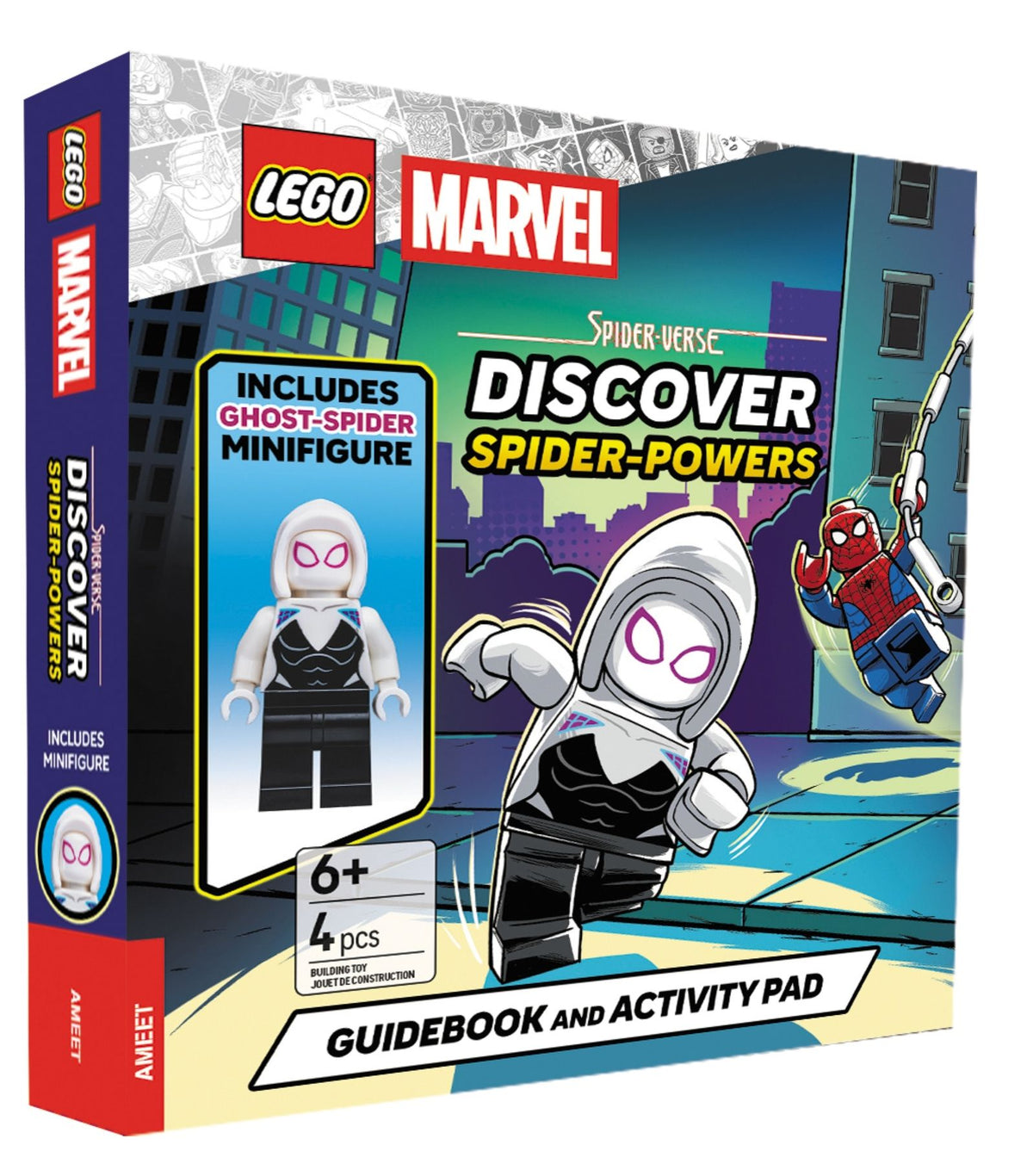 LEGO Marvel Spider-Verse Discover Spider-Powers: Includes Ghost-Spider Minifigure, Guidebook, and Activity Pad