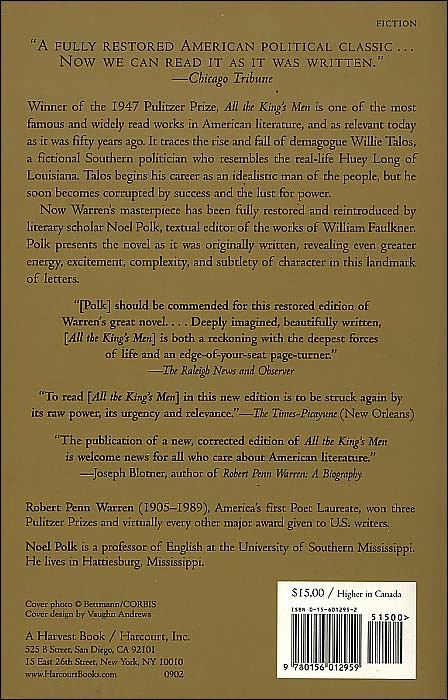 All The King's Men: Winner of the Pulitzer Prize