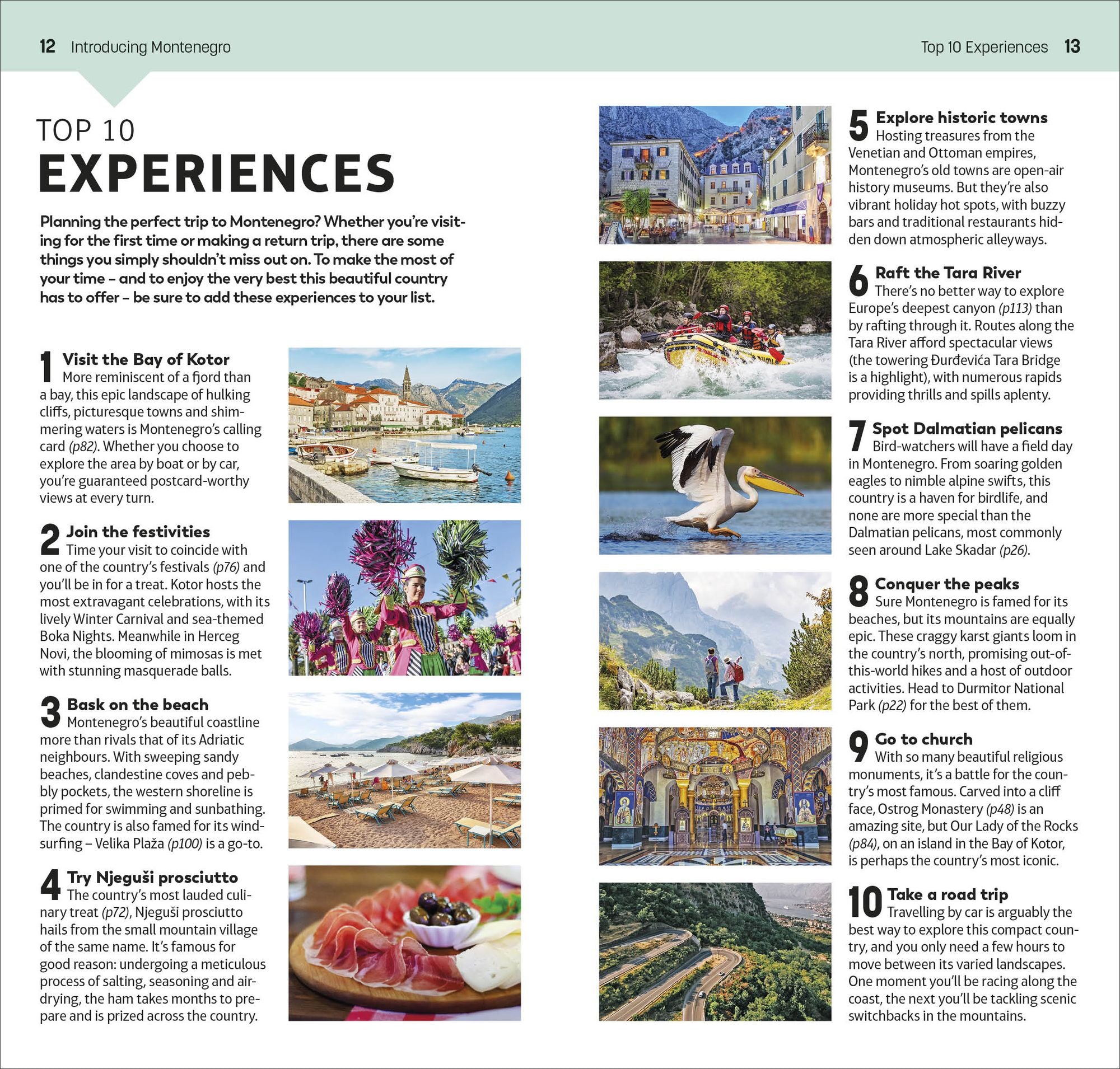 DK Top 10 Montenegro: Top 10 lists for your perfect trip, plus an all-weather folded map