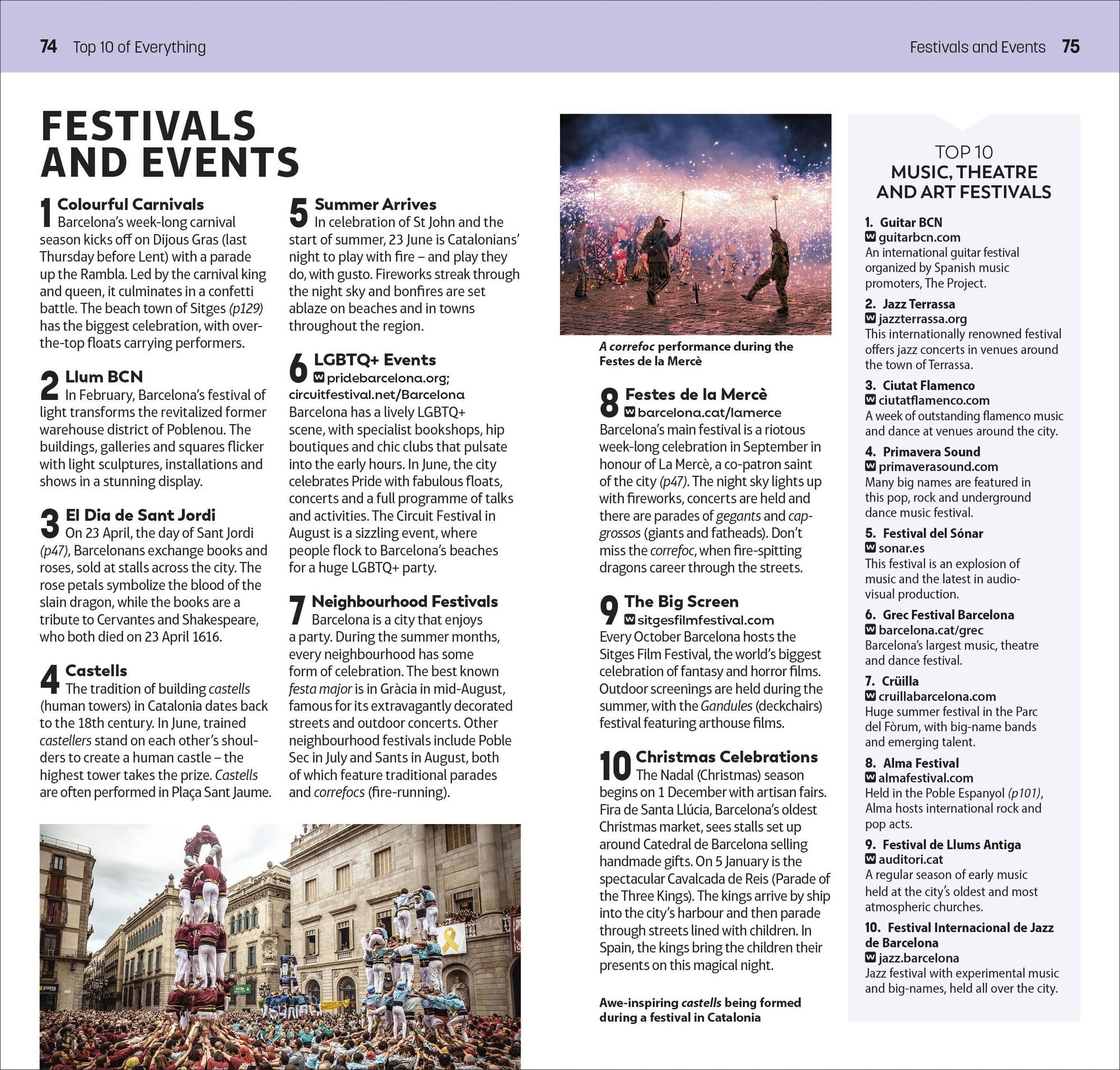DK Top 10 Barcelona: Top 10 lists for your perfect trip, plus an all-weather folded map