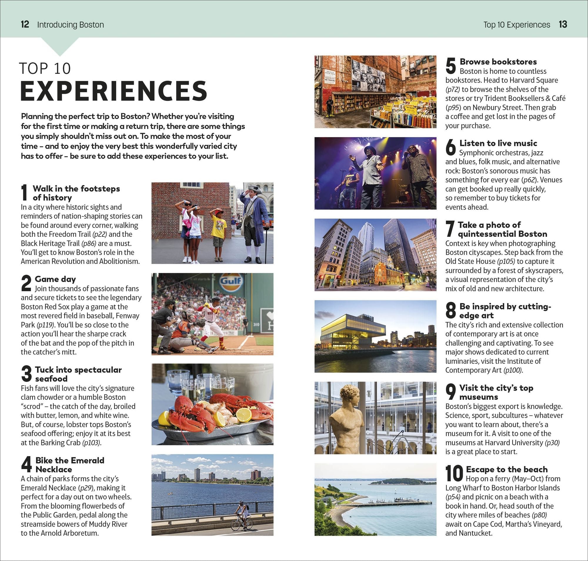 DK Top 10 Boston: Top 10 lists for your perfect trip, plus an all-weather folded map