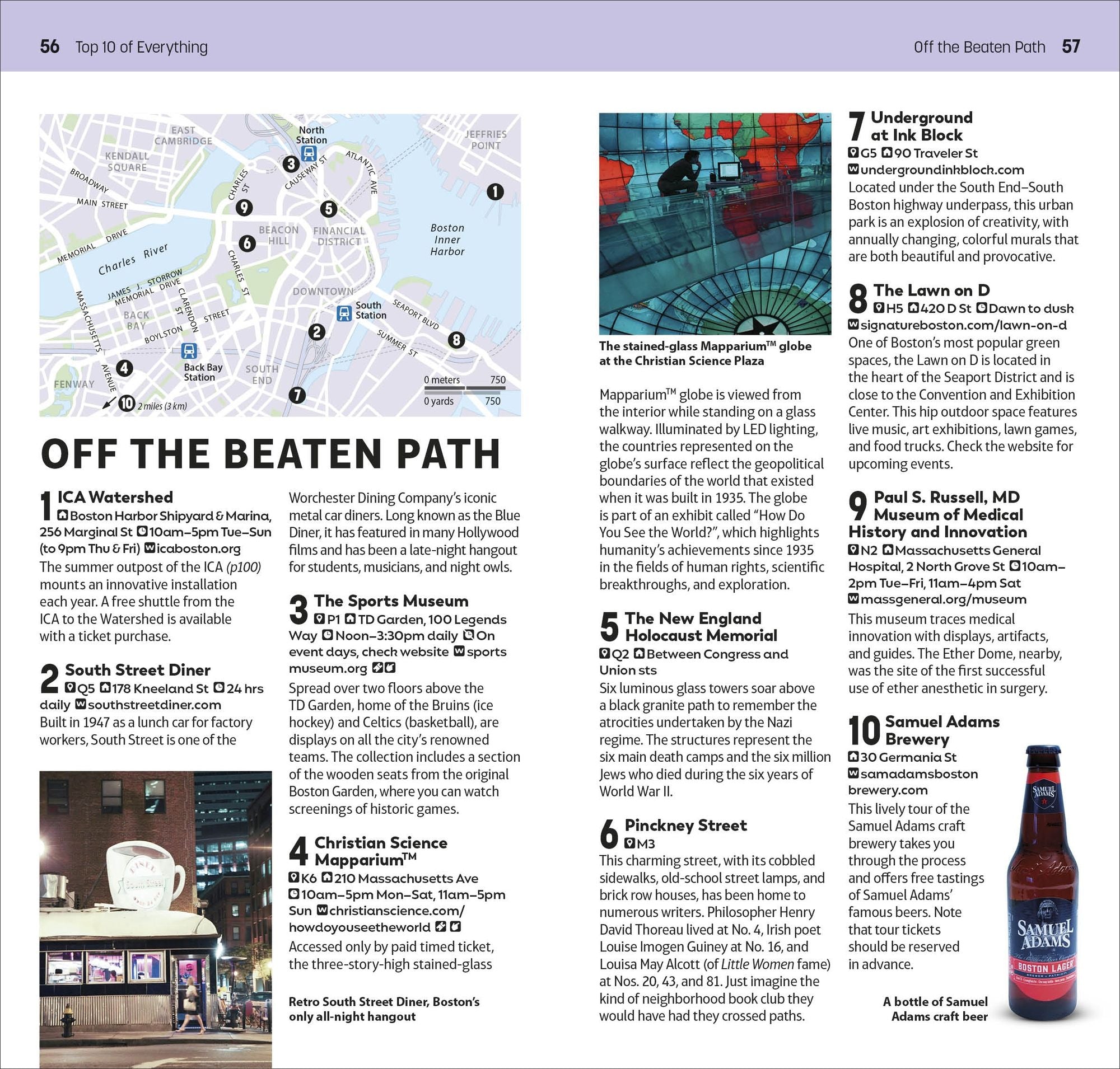 DK Top 10 Boston: Top 10 lists for your perfect trip, plus an all-weather folded map