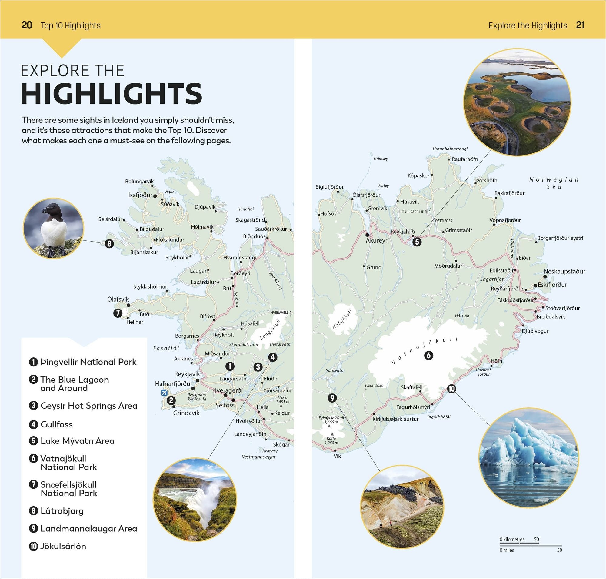 DK Top 10 Iceland: Top 10 lists for your perfect trip, plus an all-weather folded map