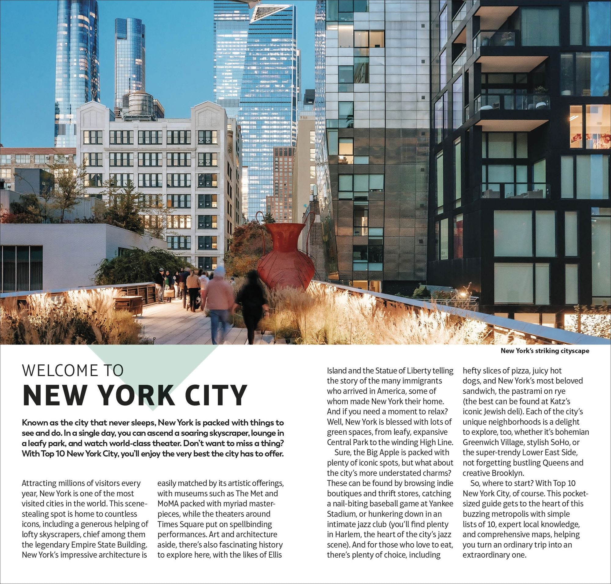 DK Top 10 New York City: Top 10 lists for your perfect trip, plus an all-weather folded map
