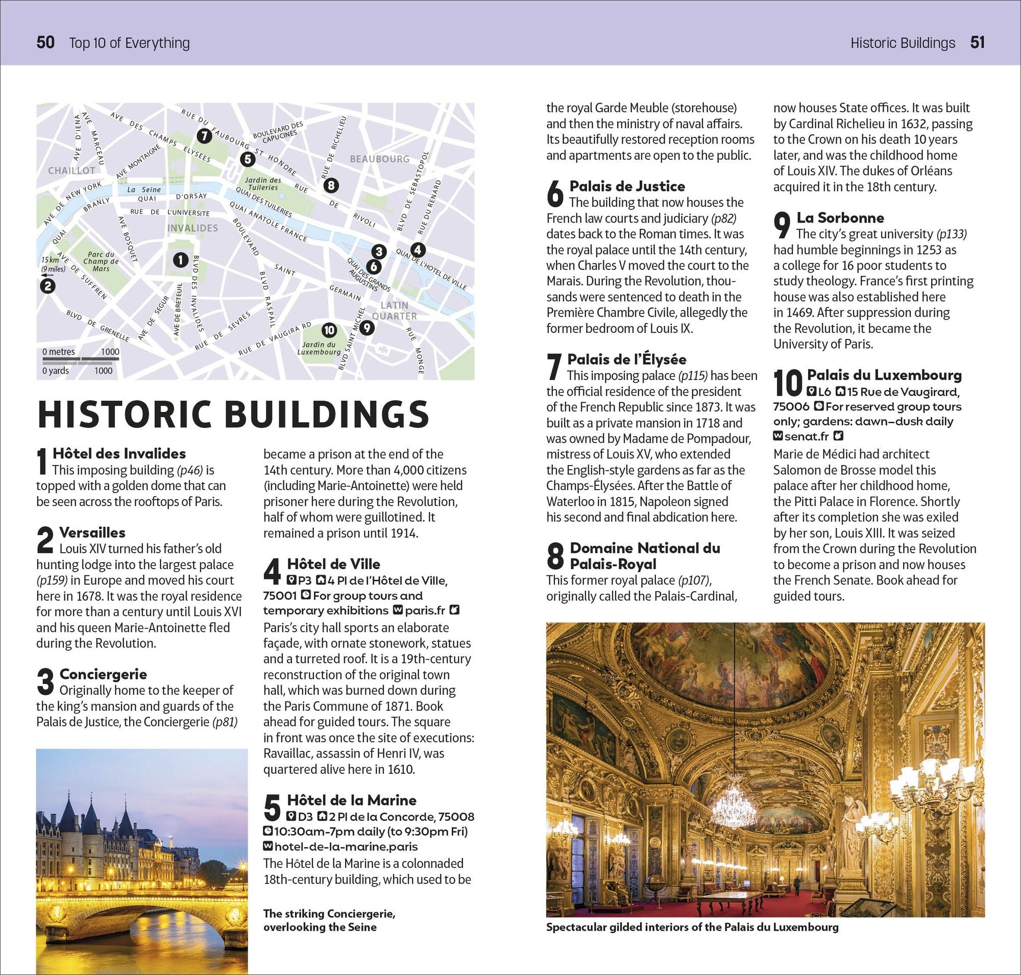 DK Top 10 Paris: Top 10 lists for your perfect trip, plus an all-weather folded map