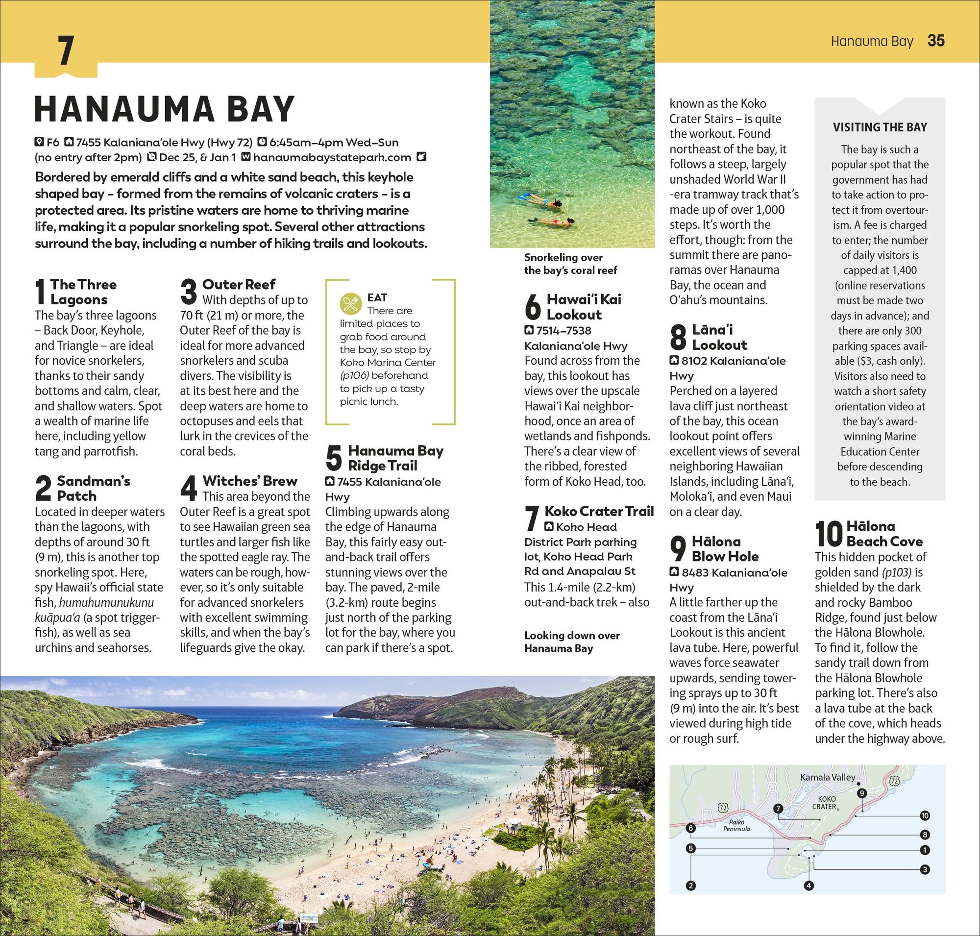 DK Top 10 Honolulu and O'ahu: Top 10 lists for your perfect trip, plus an all-weather folded map