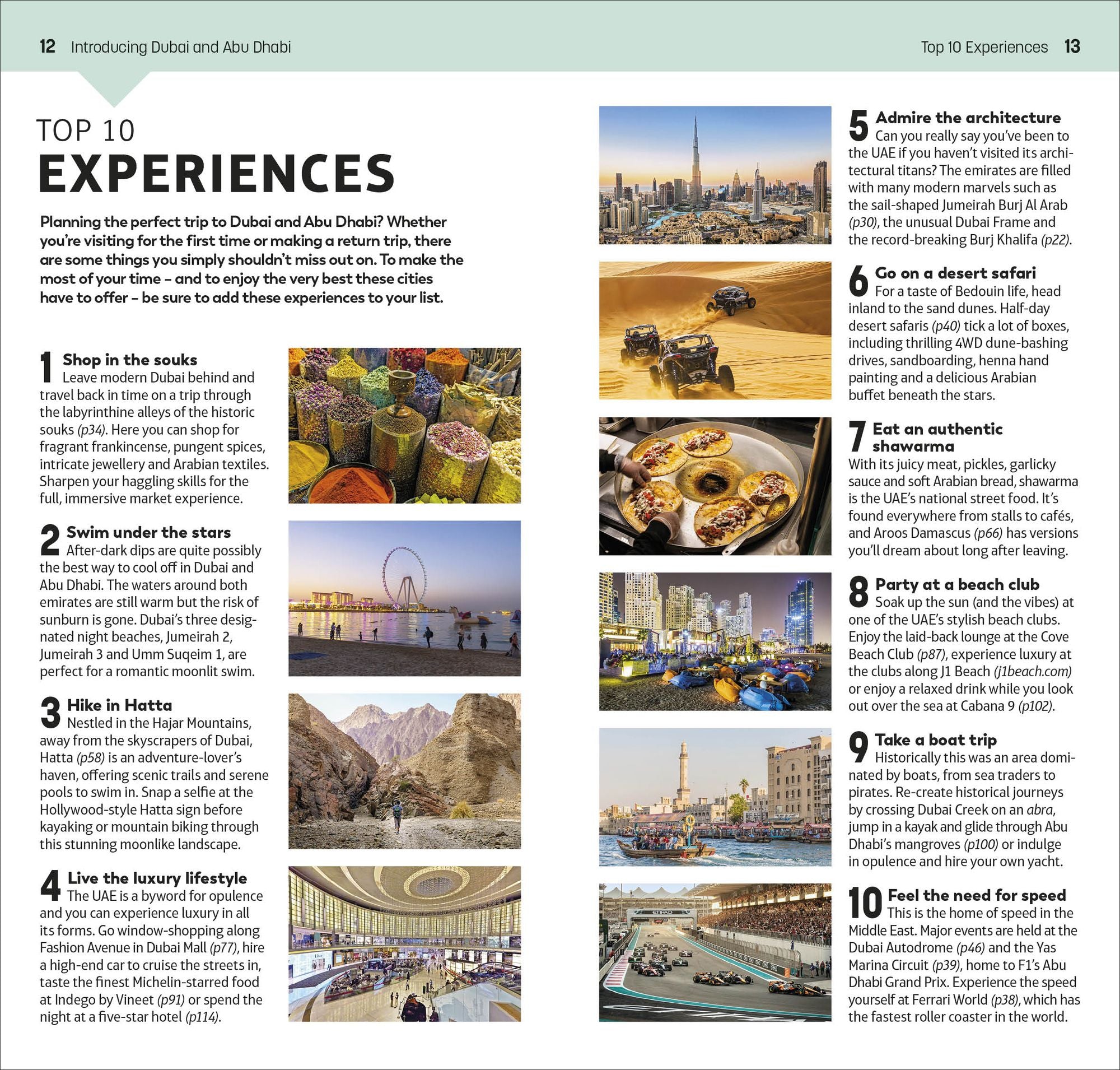 DK Top 10 Dubai and Abu Dhabi: Top 10 lists for your perfect trip, plus an all-weather folded map
