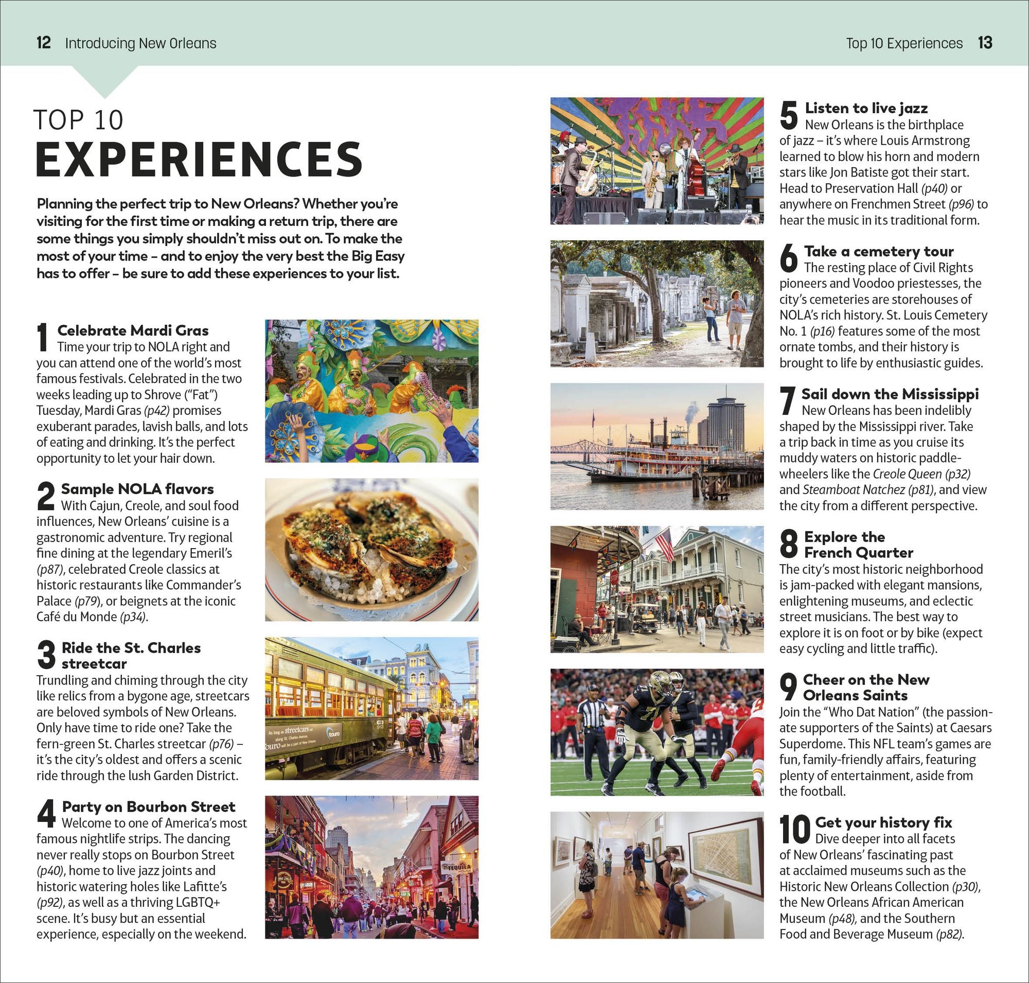 DK Top 10 New Orleans: Top 10 lists for your perfect trip, plus an all-weather folded map