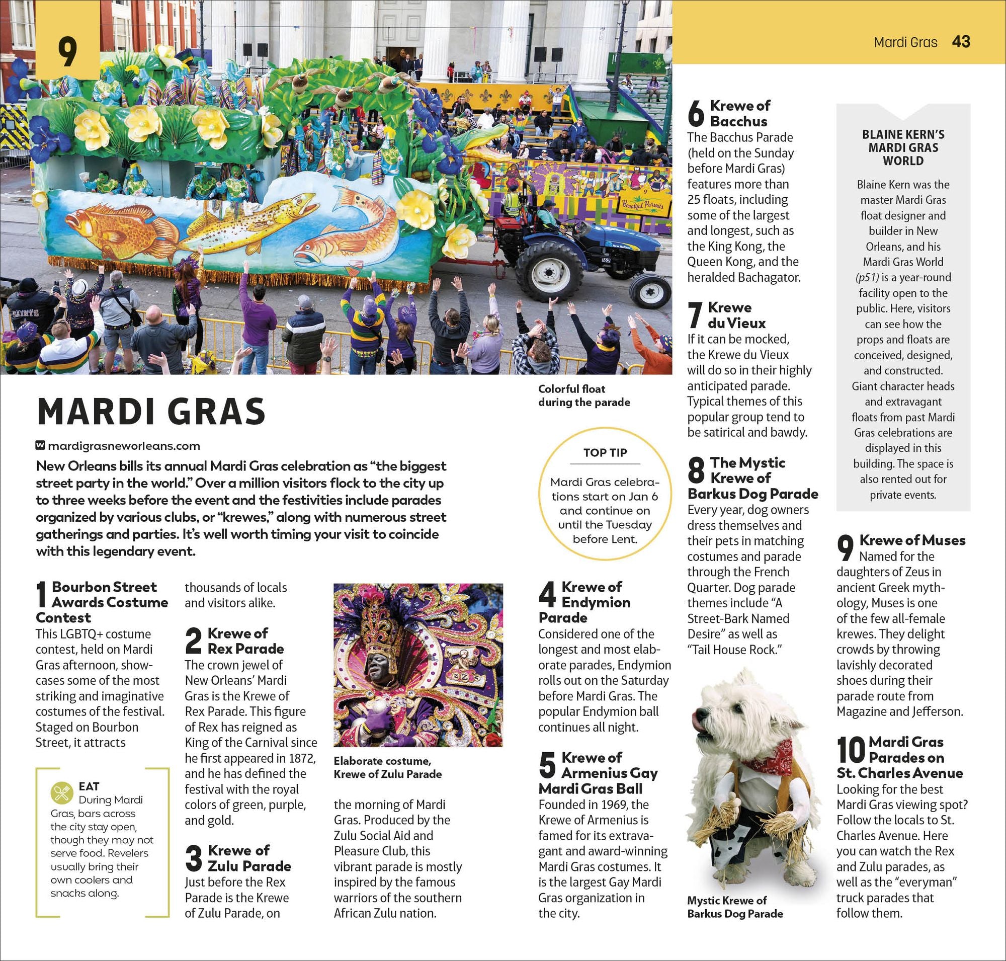 DK Top 10 New Orleans: Top 10 lists for your perfect trip, plus an all-weather folded map