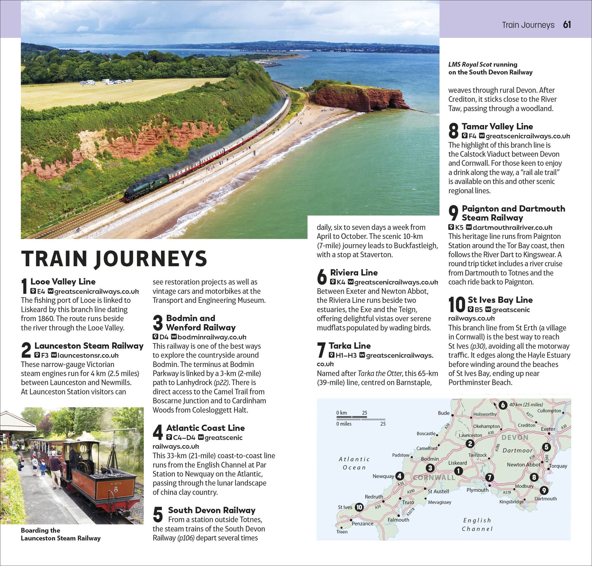 DK Top 10 Cornwall and Devon: Top 10 lists for your perfect trip, plus an all-weather folded map