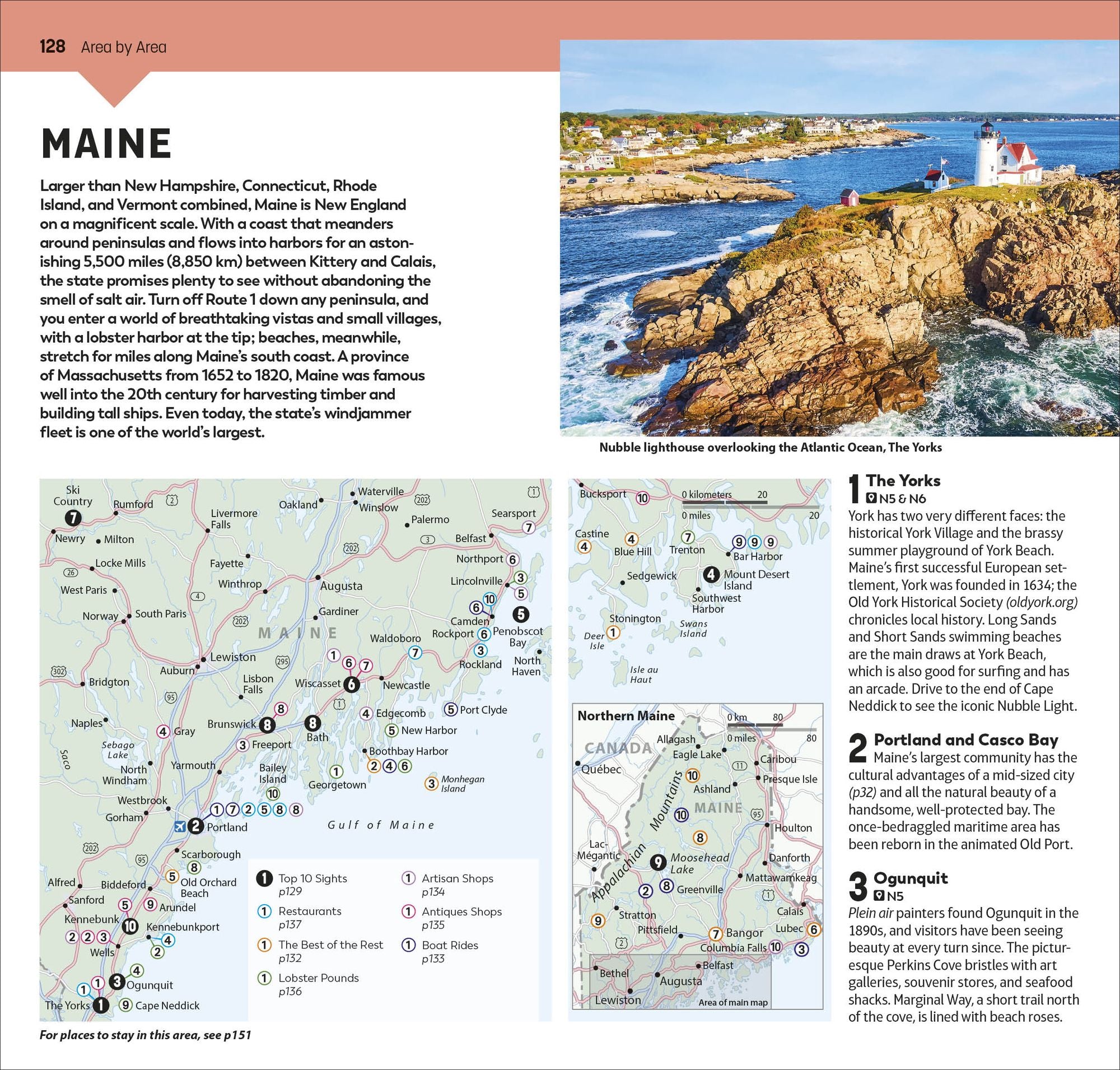 DK Top 10 New England: Top 10 lists for your perfect trip, plus an all-weather folded map