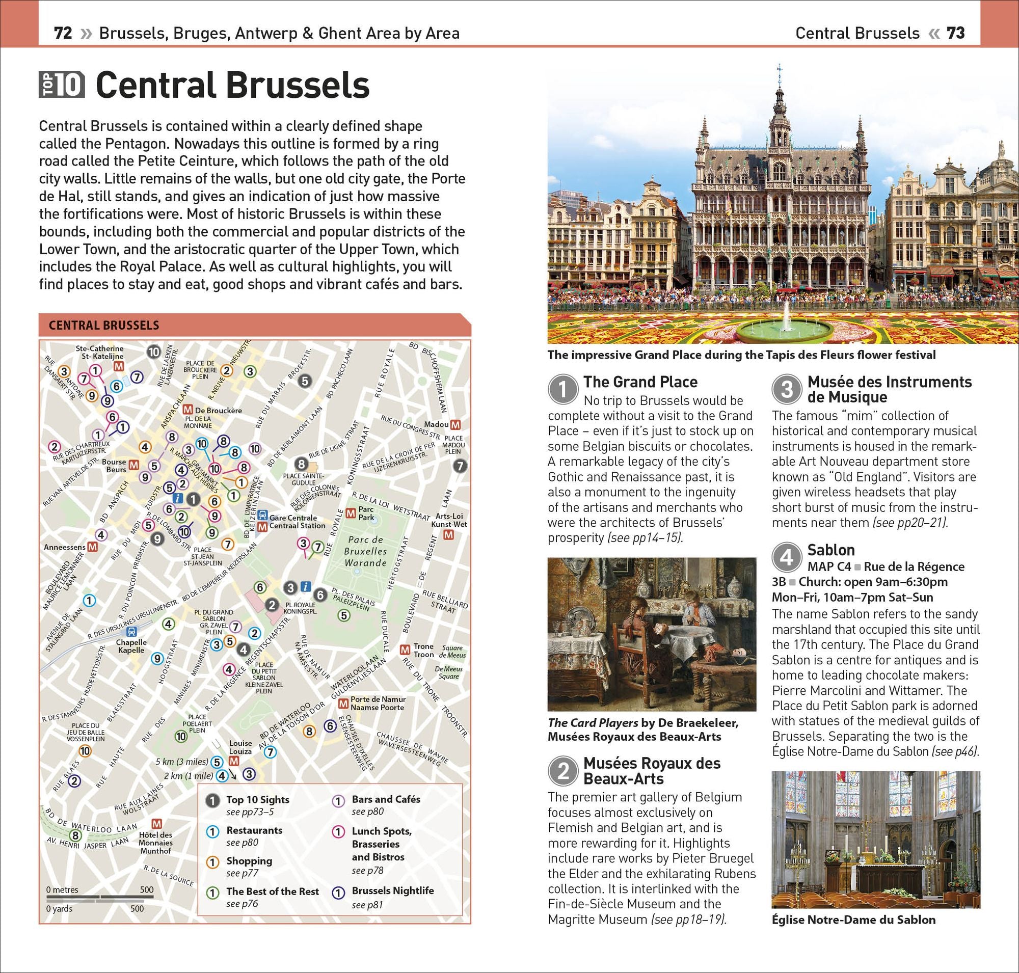 DK Top 10 Brussels, Bruges, Antwerp and Ghent: Top 10 lists for your perfect trip, plus an all-weather folded map