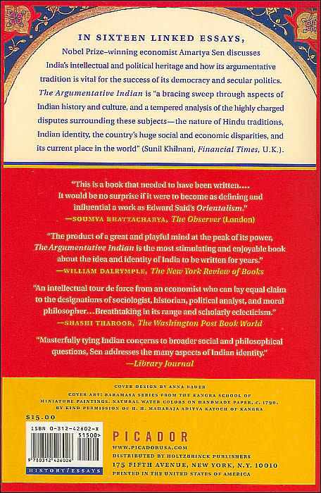 The Argumentative Indian: Writings on Indian History, Culture and Identity