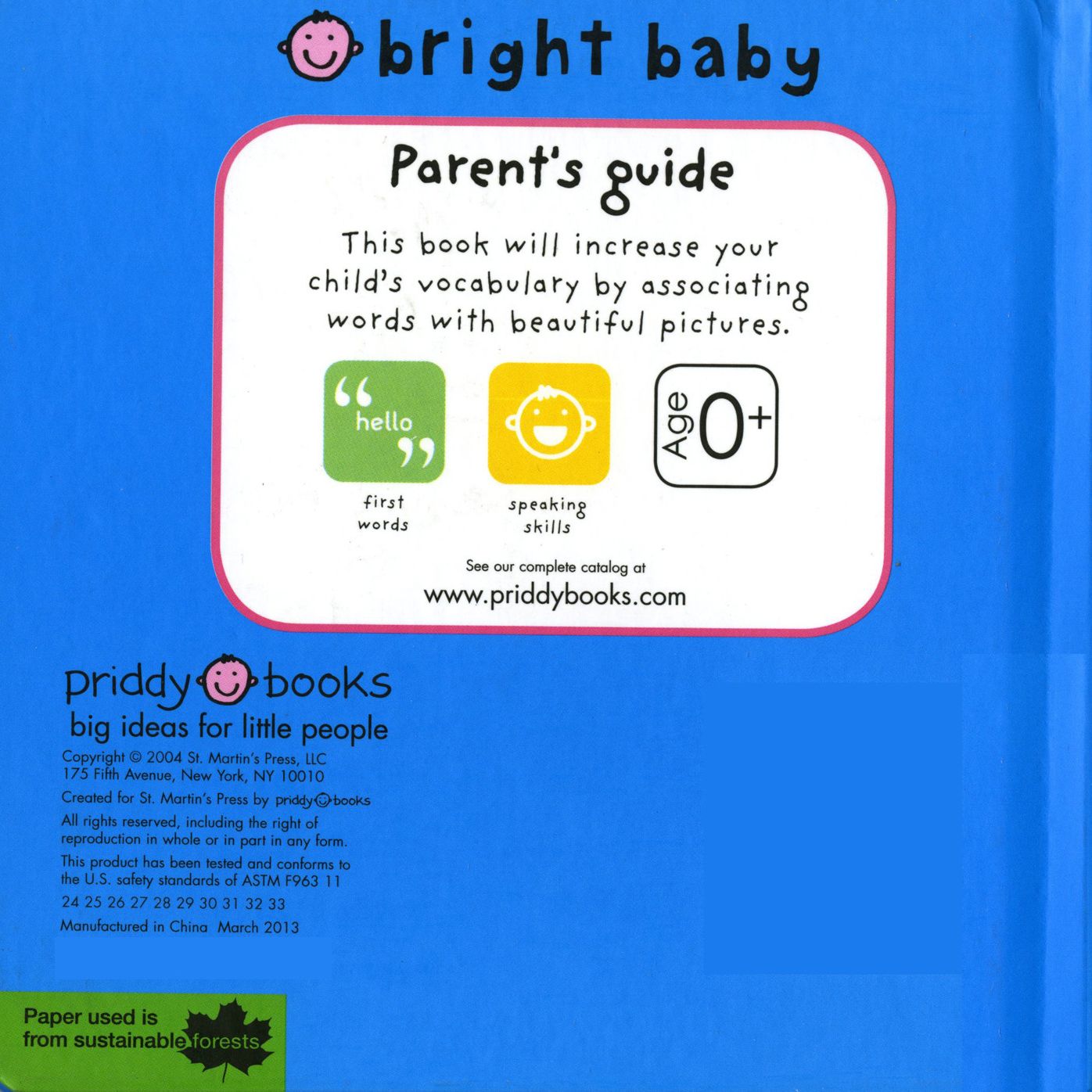 First Words (Bright Baby Series)