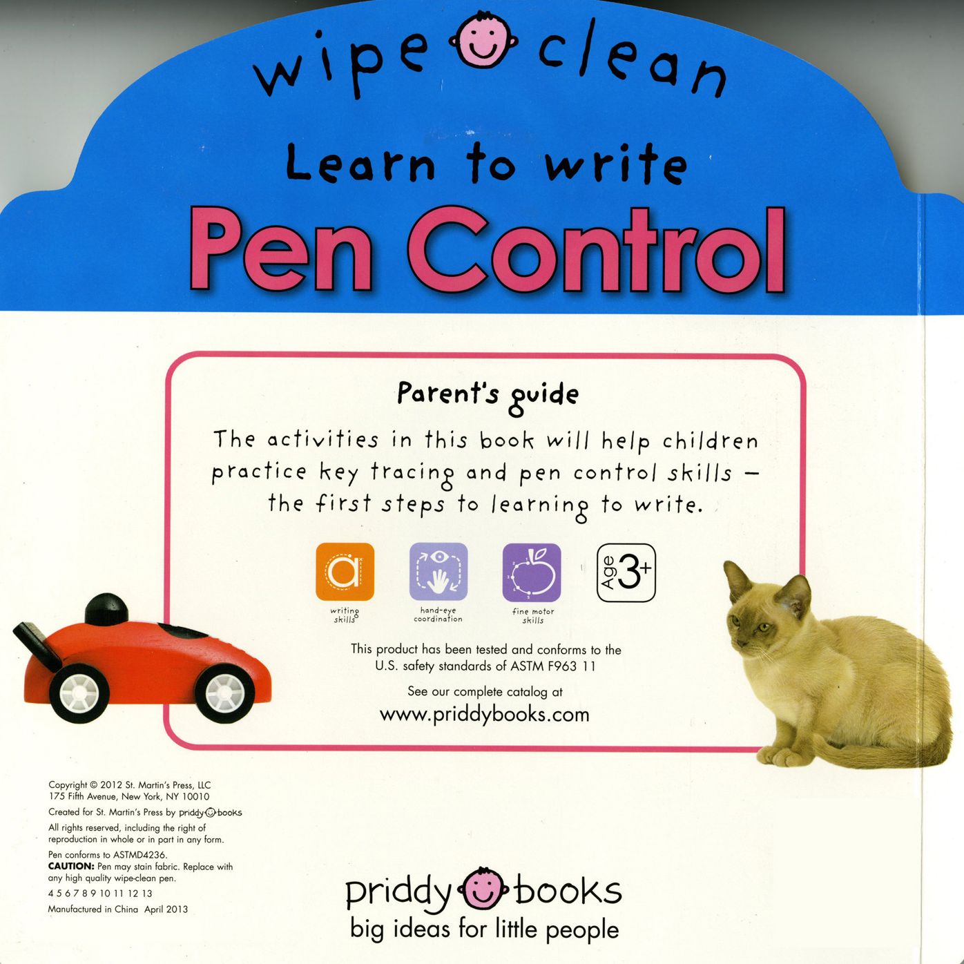 Wipe Clean: Pen Control: An introduction to pen control with activties to do again and again!